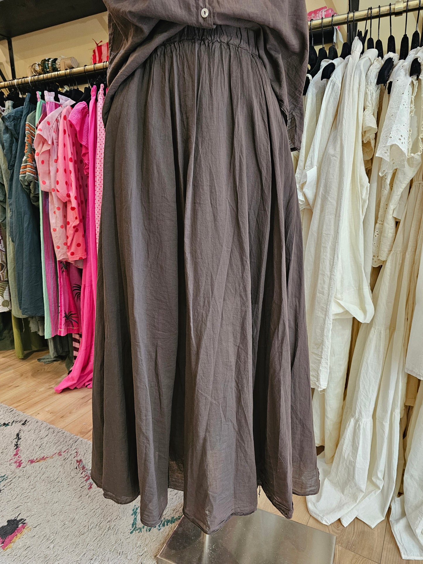 Jupe marron johanna paris