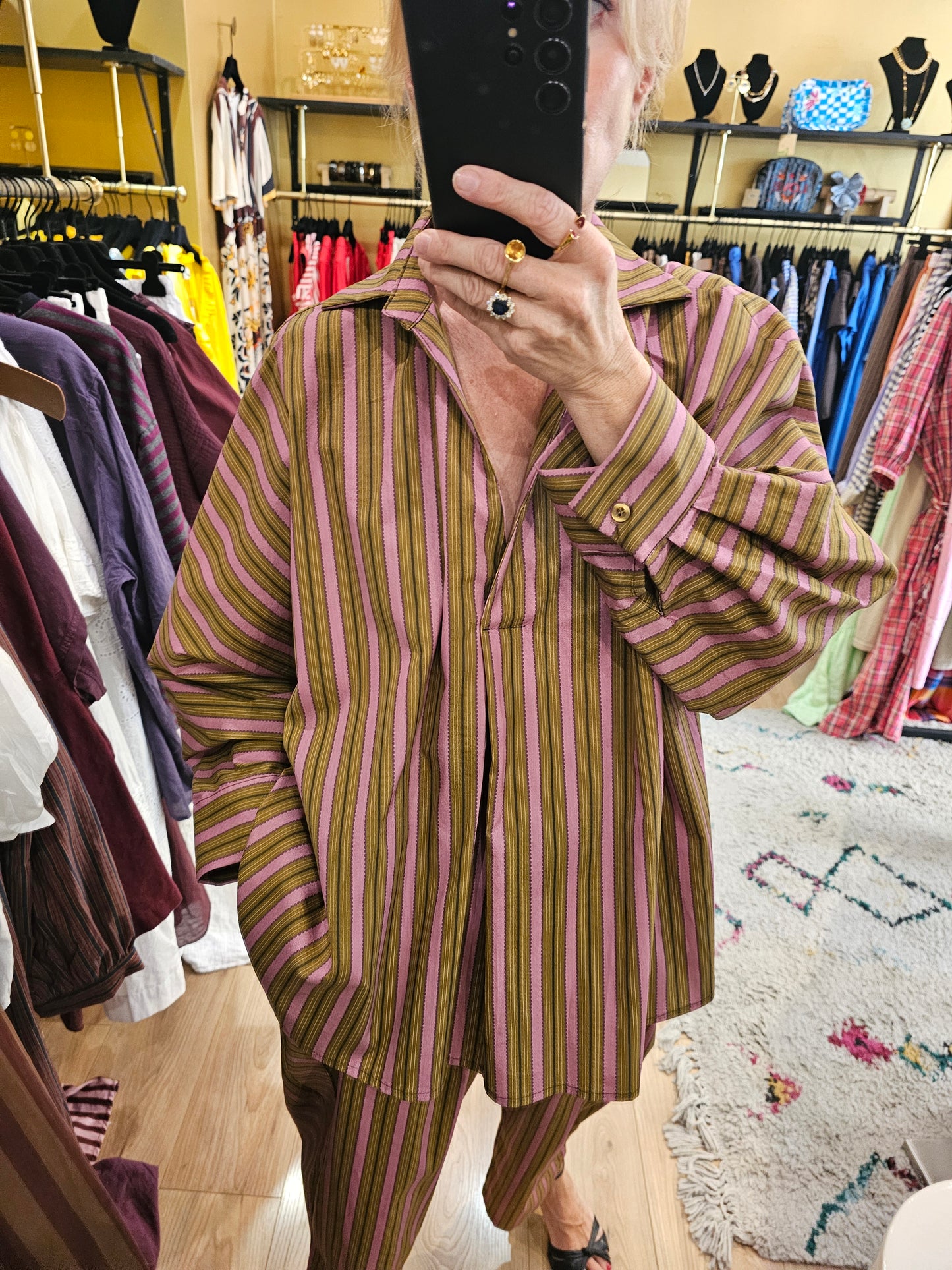Blouse rayée frog et rose Johanna paris