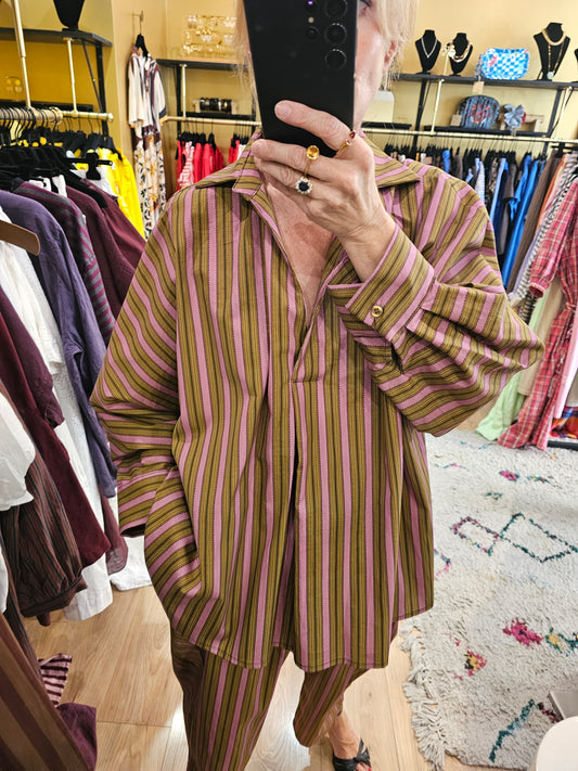 Blouse rayée frog et rose Johanna paris