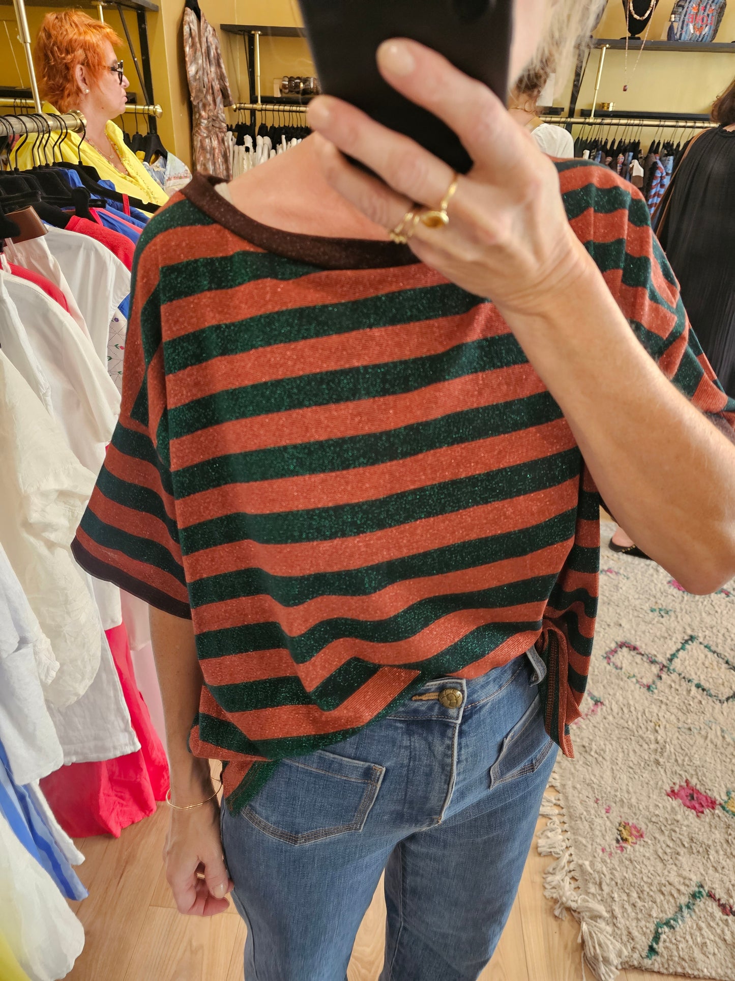Tshirt rayé lurex Johanna Paris