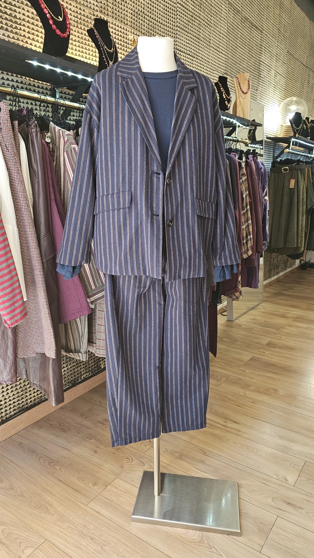 Veste marine rayée Johanna Paris